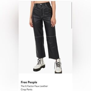 Free People
The It Factor Faux Leather
Crop Pants